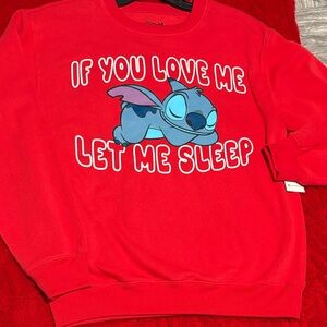 Red Stitch Graphic Sweatshirt